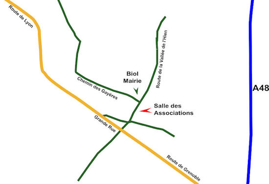 Plan d'accès Biol